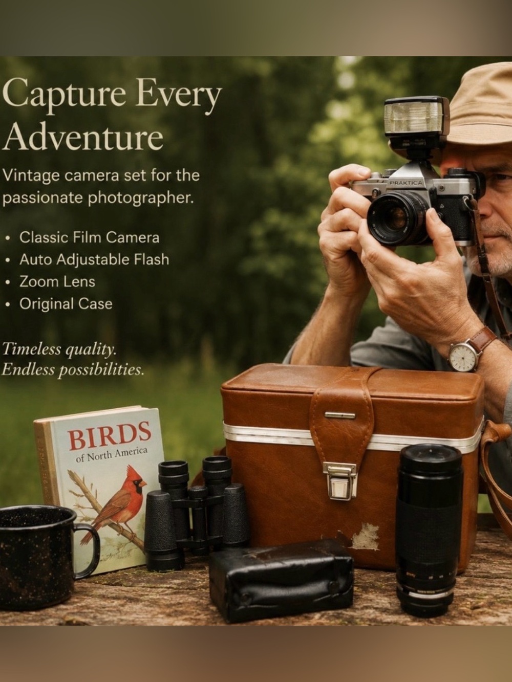 Vintage Olympus Camera & Complete Accessories Estate Sale